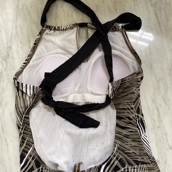 Tommy Bahama halter Keyhole Neck Swimsuit - Picture 4 of 6
